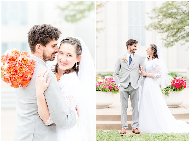 Bright Summer Wedding | LDS Temple, St. Louis