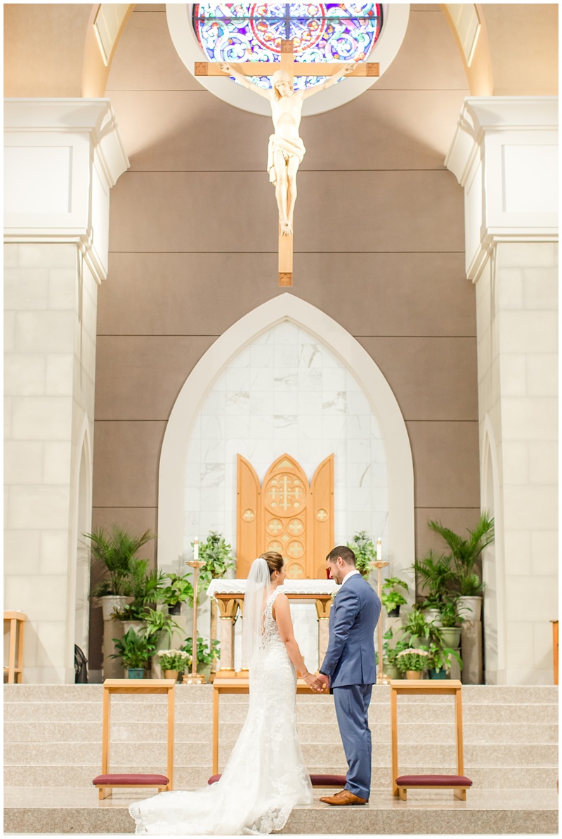Our Lady of Lourdes wedding ceremony