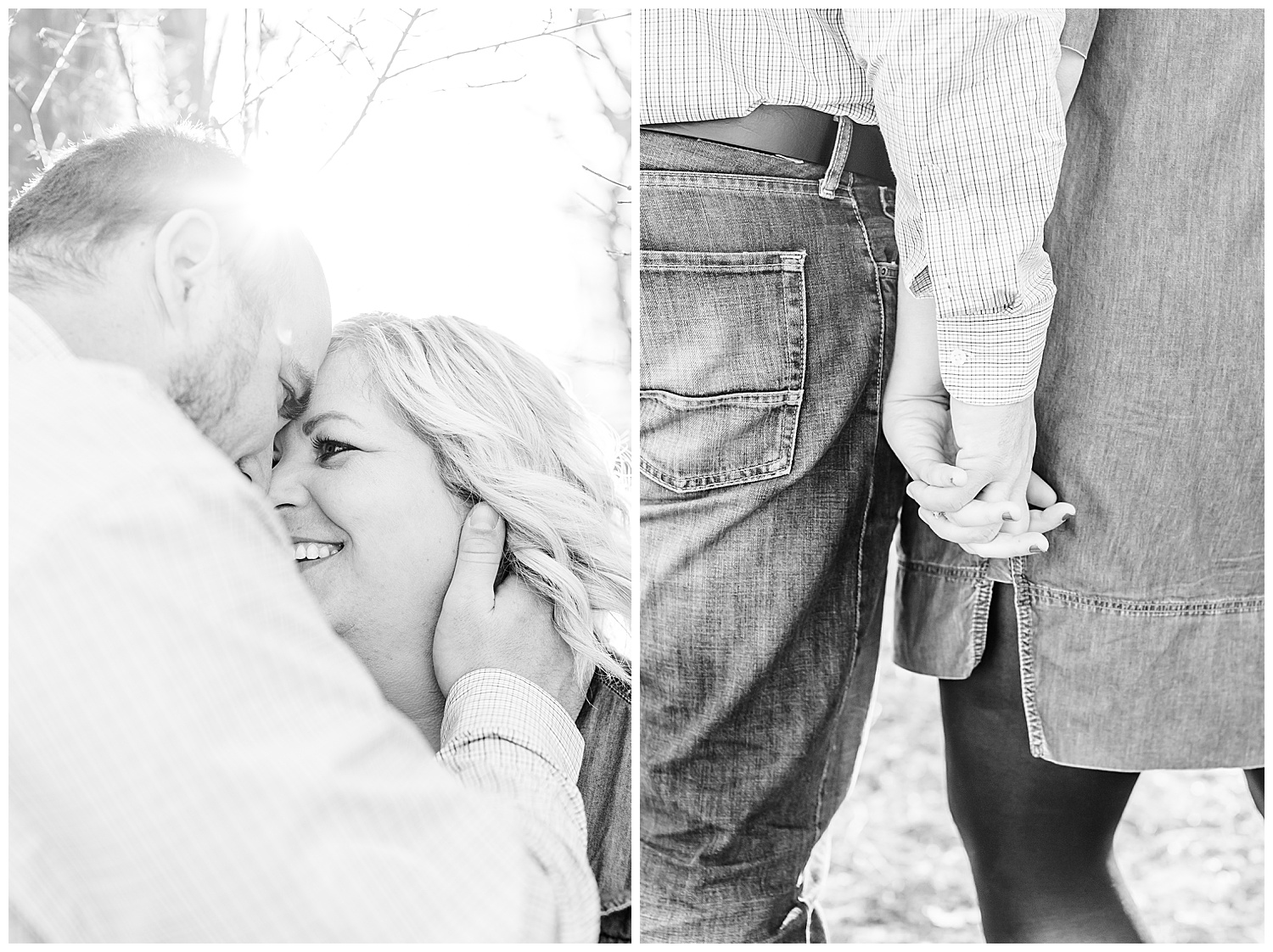 bee tree park engagement session