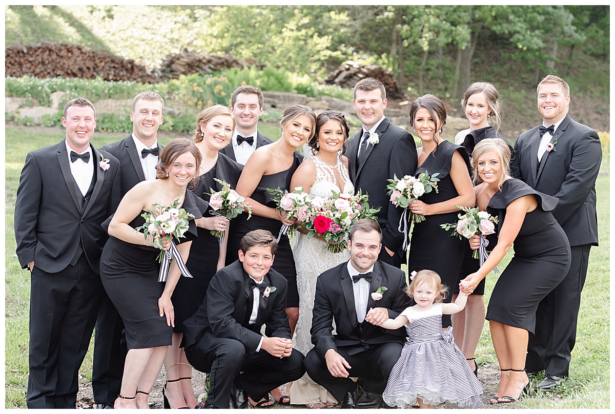 Wedding Party at Sunflower Hill Farm