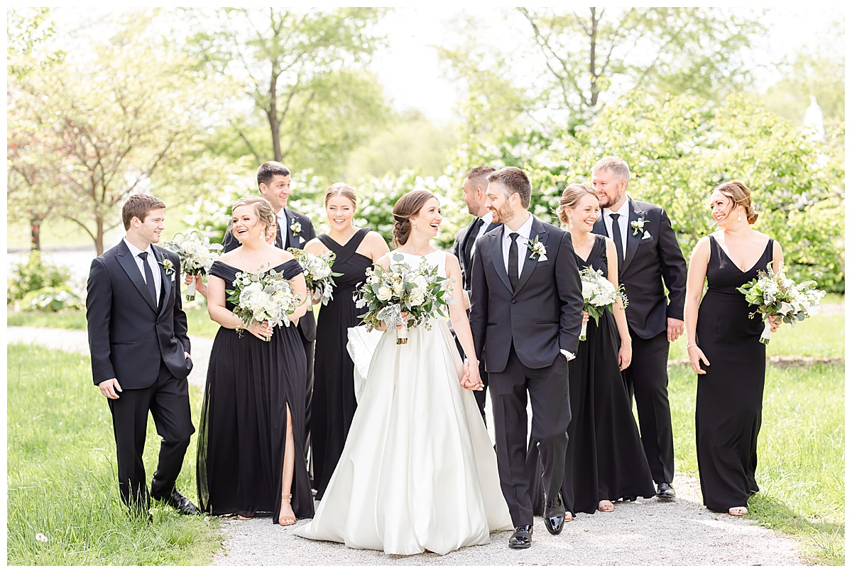 bridal party in forest park st Louis