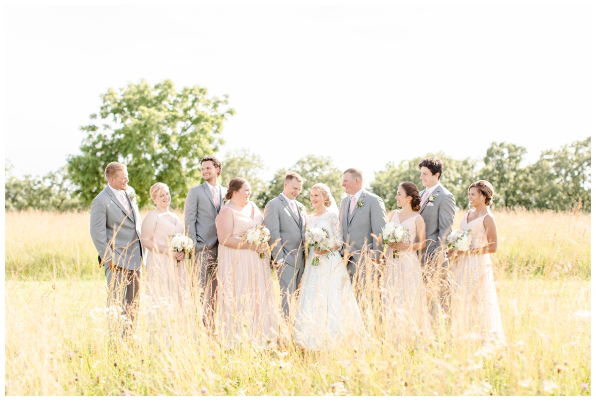 bridal party in a field, Hermann Hill