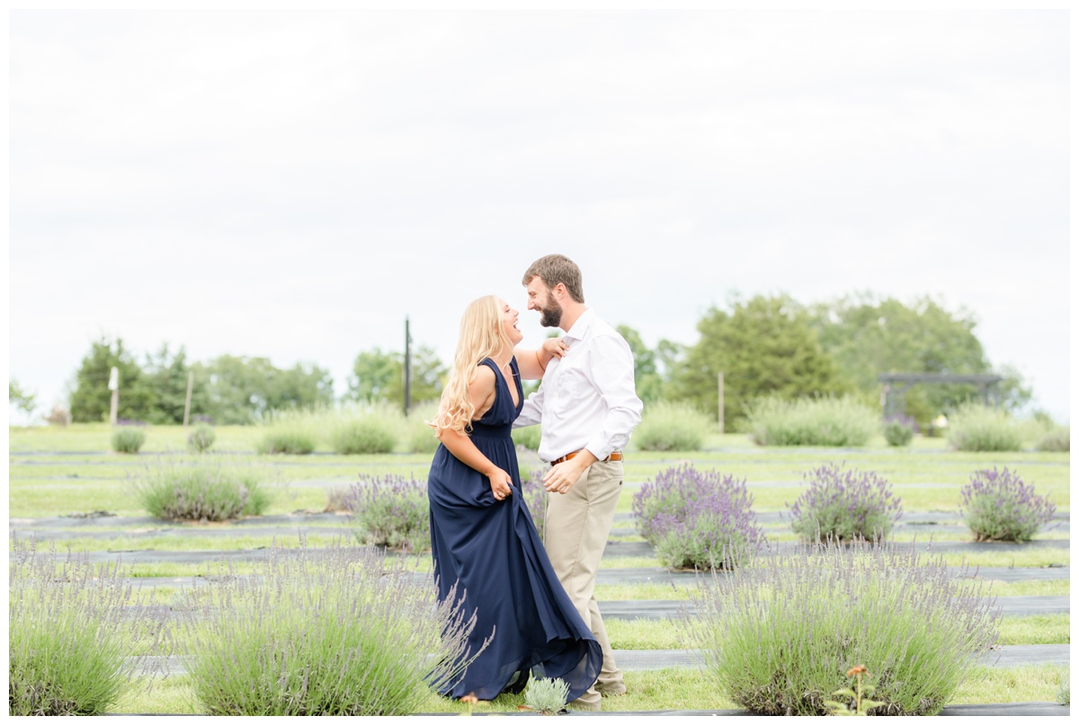 dancing in Missouri lavender field