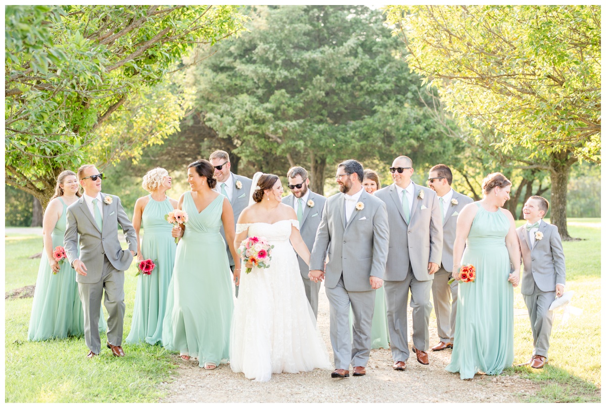 gray and green wedding colors