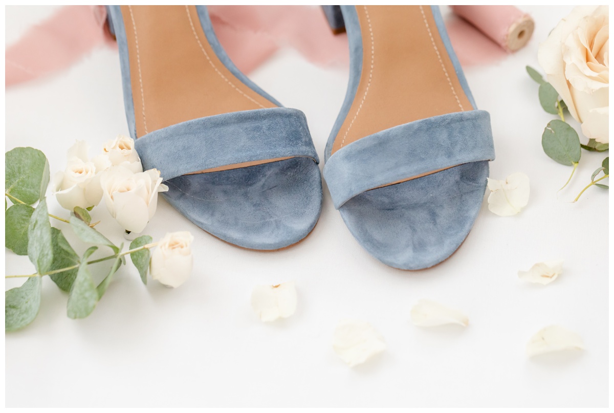 blue suede bridal shoes