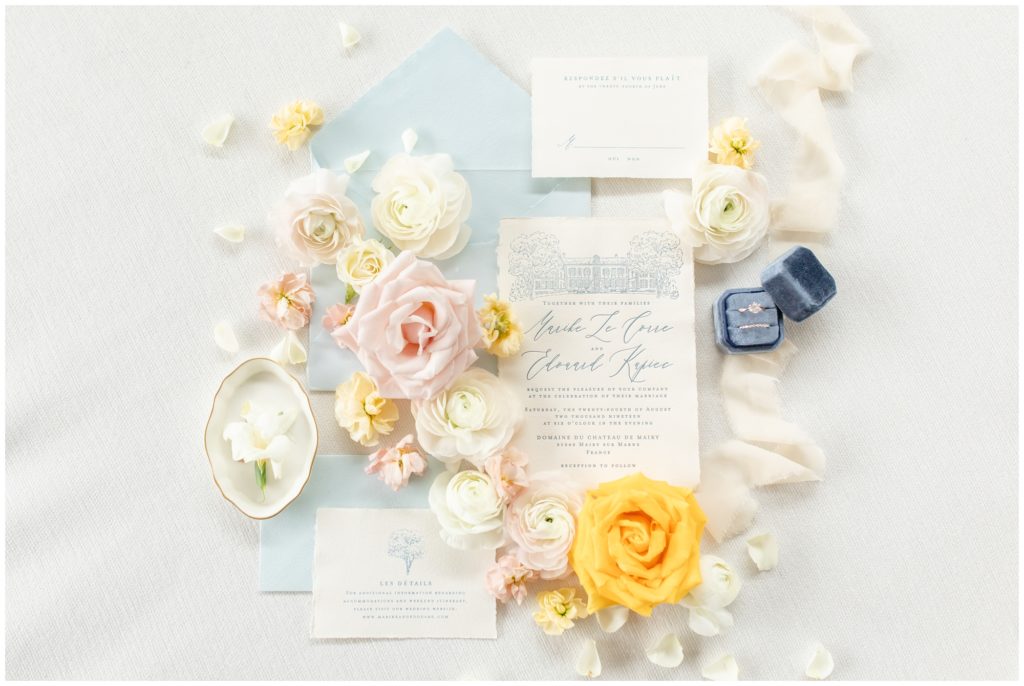 custom Love Letter Paper Co letter pressed wedding invitation suite