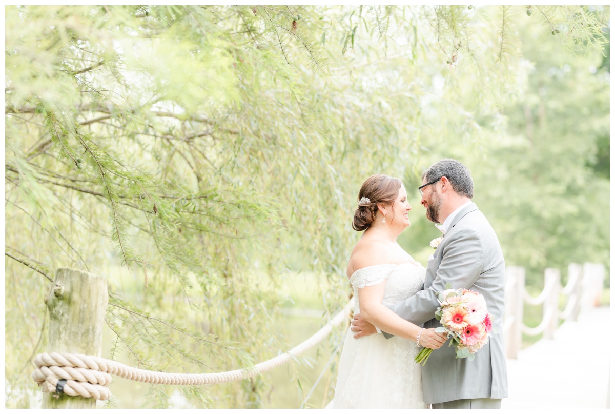 bride and groom at Cedar Creek