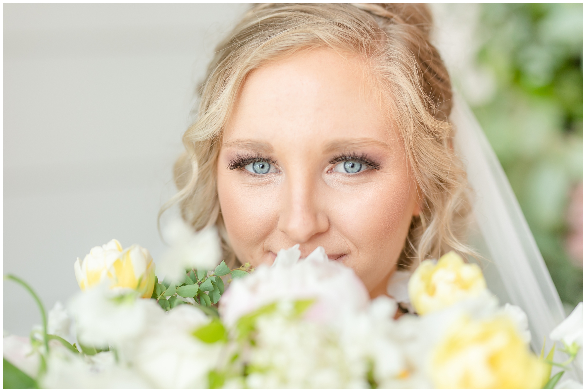 wedding makeup for blue eyed bride