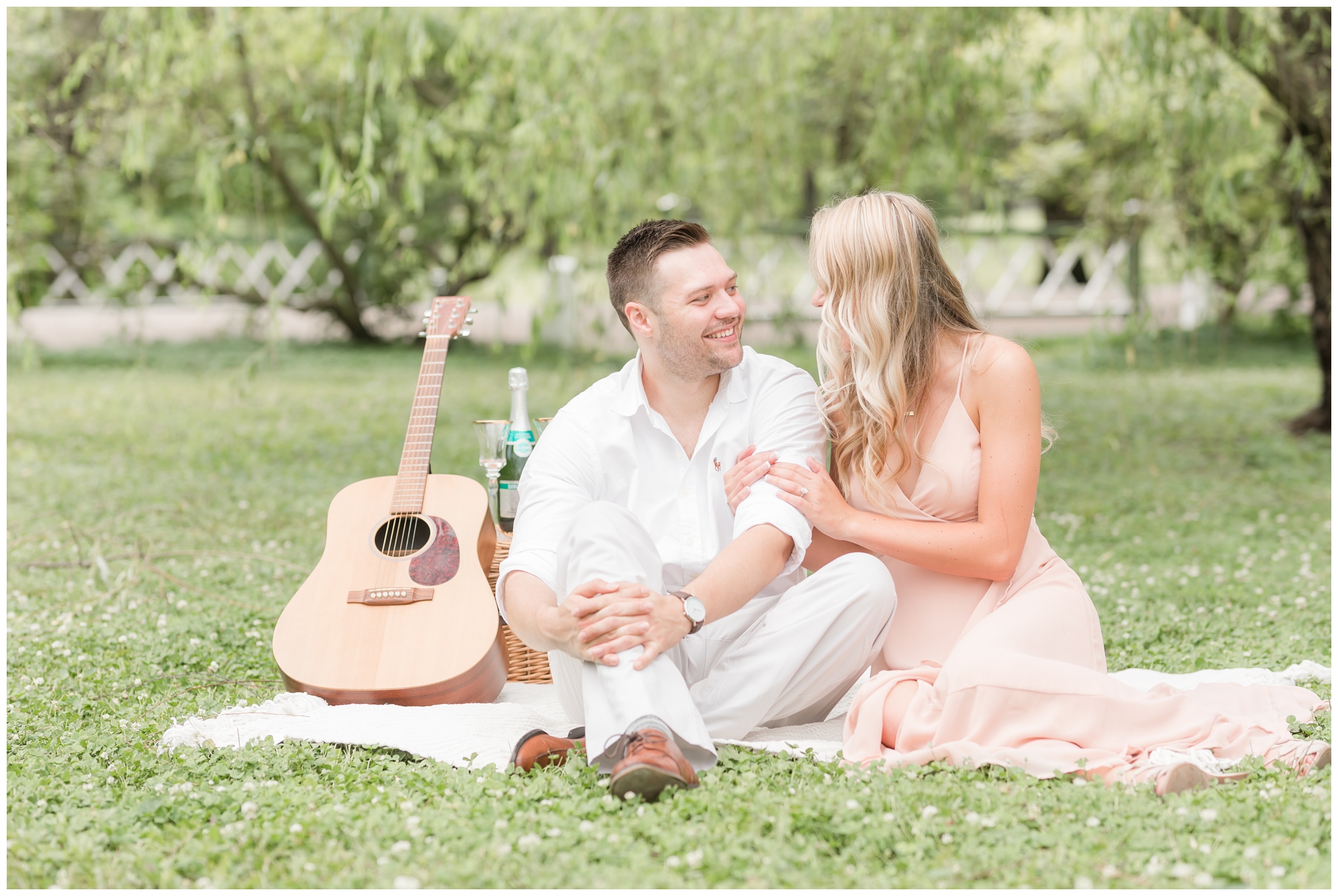 Picnic in Tower Grove Park Engagement session