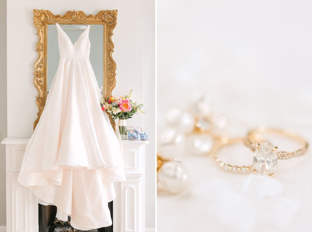 Wedding Gown, Emily Broadbent Photography, The Coronado, Ring Shot, Gold Door Loft AirBnB