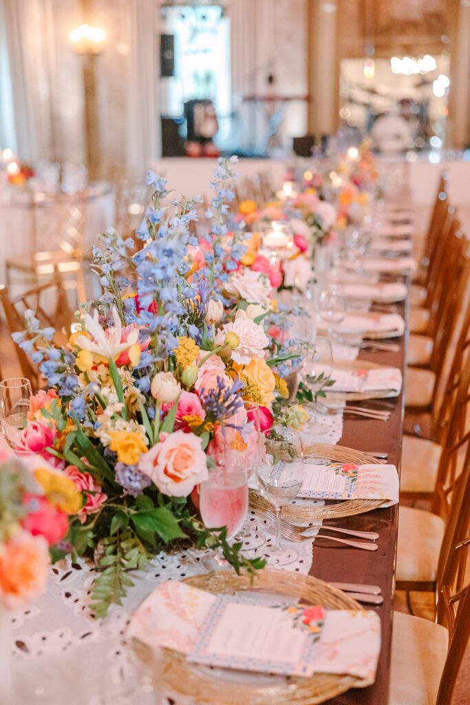 Bright, colorful wedding florals, St. Louis wedding inspiration