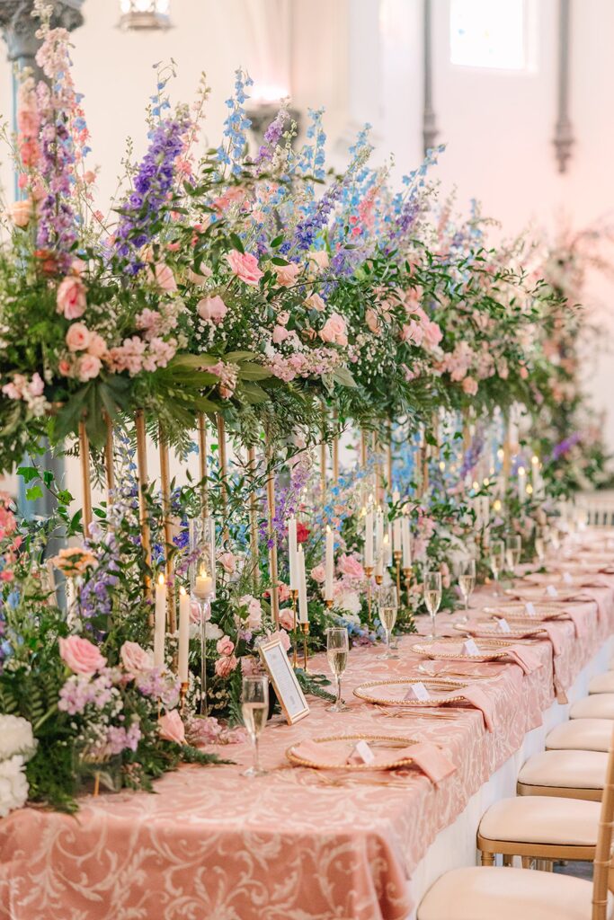 Bridgerton wedding, garden wedding, romantic florals, St. Louis luxury wedding, Emily Broadbent Photography