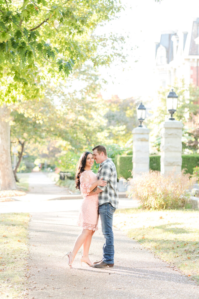 Lafayette Square St. Louis Engagement Location, Engagement Photos by Emily Broadbent Photography