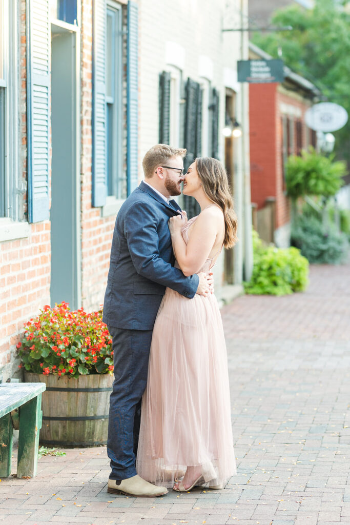 Best Couple Engagement Location in St. Louis, Romantic Old St. Charles, Emily Broadbent Photography 
