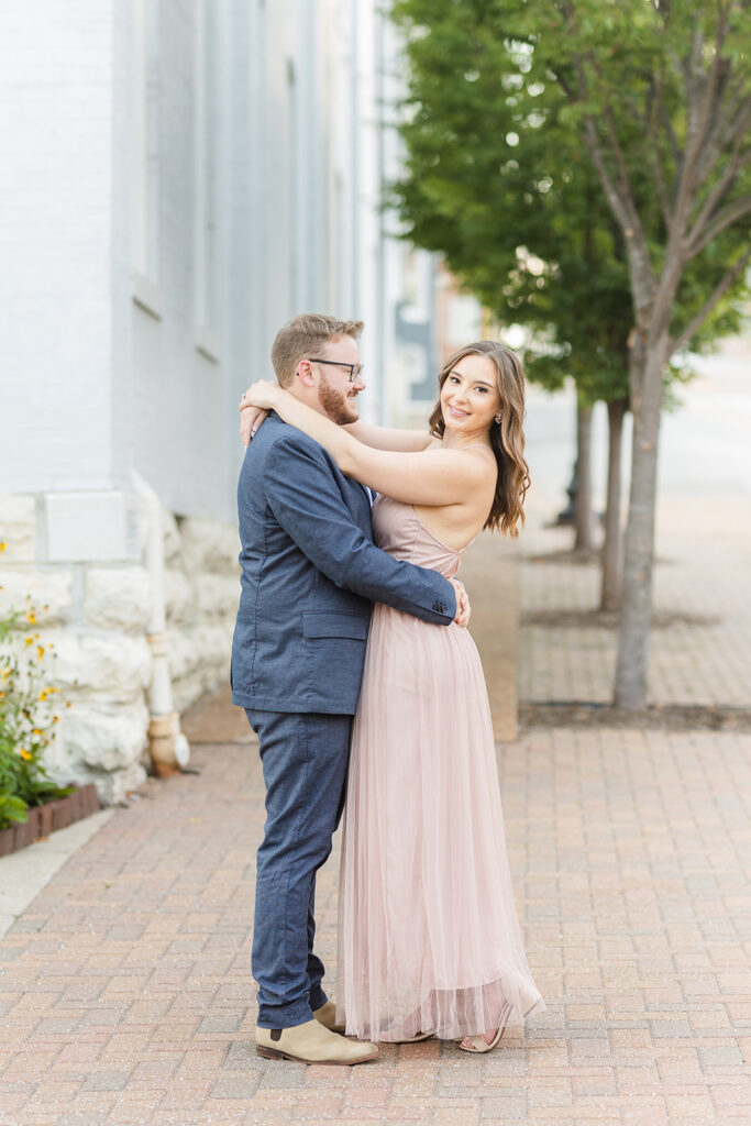 Best Engagement Location in St. Louis, Old St. Charles Photos