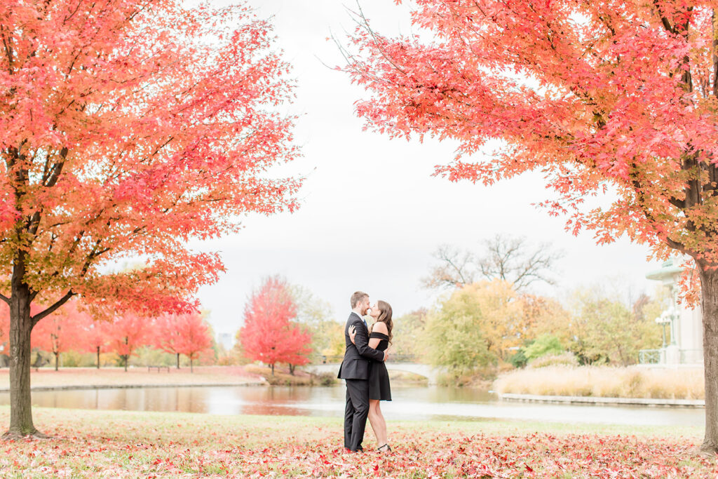 St. Louis Fall Engagement Shoot Location, The Muny