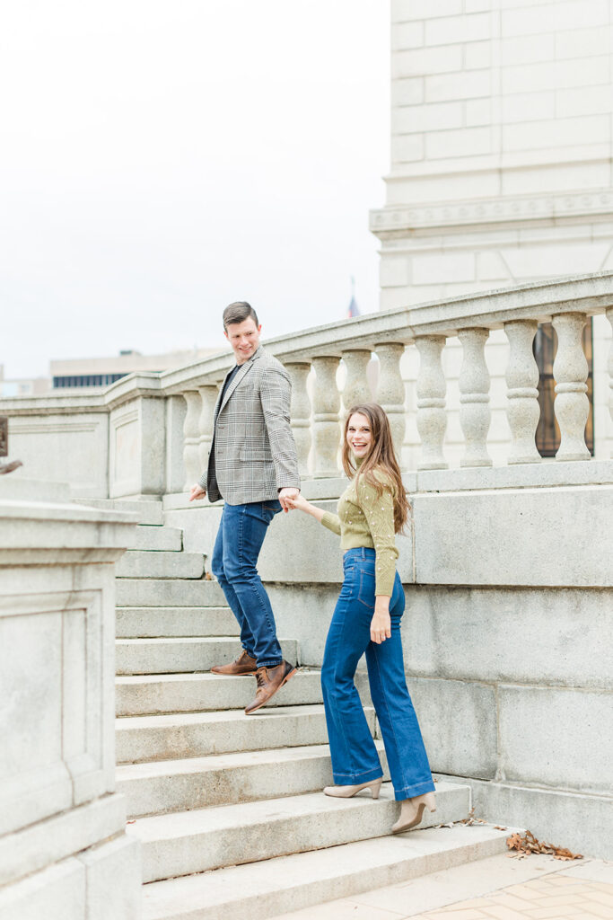 St. Louis Library Engagement Photoshoot